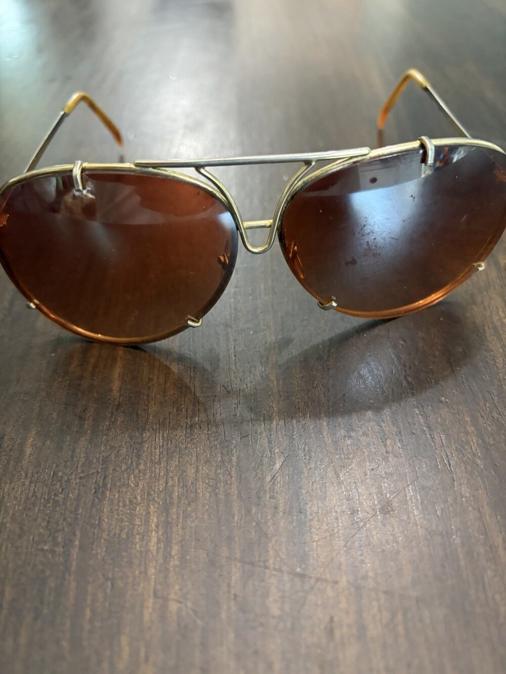 porsche design aviator sunglasses Tortoise Tips polarized